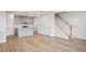 Spacious living area with hardwood floors and an open floor plan at 600 Hillfarm Dr, Wake Forest, NC 27587