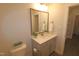 Clean bathroom with vanity and mirror at 68 Hampshire Ct, Four Oaks, NC 27524