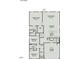 First floor plan showing the layout of the home at 87 Vili Dr, Broadway, NC 27505