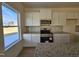Well-equipped kitchen with white cabinets, granite countertops, and stainless steel appliances at 87 Vili Dr, Broadway, NC 27505