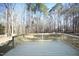 Deck with railing offering backyard views at 109 Springwood Dr, Wake Forest, NC 27587
