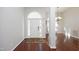 Bright entryway with hardwood floors at 109 Springwood Dr, Wake Forest, NC 27587