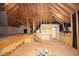 Unfinished attic space with potential for expansion or extra living area at 109 Springwood Dr, Wake Forest, NC 27587