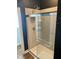 Walk-in shower with glass enclosure and modern tile at 26 Wildberry Ct, Rocky Mount, NC 27804