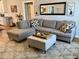 L-shaped sectional sofa anchors this spacious living room at 26 Wildberry Ct, Rocky Mount, NC 27804