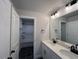 A spacious bathroom boasts a double vanity and a separate shower and tub at 505 Ravensworth Dr, Garner, NC 27529