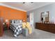 Cozy main bedroom with neutral walls, dresser, and a comfortable bed with decorative pillows at 58 Northview Dr, Middlesex, NC 27557