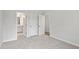 Bedroom view showcasing doorways leading to the bathroom and closet at 60 Accord Dr, Youngsville, NC 27596