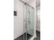 Modern bathroom with a large glass shower and subway tile at 807 E Edenton St, Raleigh, NC 27601