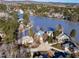 Breathtaking aerial view of homes nestled along a serene lakefront community at 81002 Alexander, Chapel Hill, NC 27517