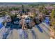 Aerial view of lakefront houses at 81002 Alexander, Chapel Hill, NC 27517