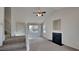 Living room with fireplace and vaulted ceiling at 15 Michael Ct, Erwin, NC 28339