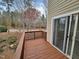 Private deck overlooking a wooded area at 1527 Haywards Heath Ln, Apex, NC 27502