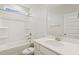 Clean bathroom showcases modern fixtures, a tub-shower combo, and a vanity at 292 Weddington Way, Benson, NC 27504