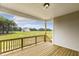 Spacious covered back deck with great views of the property and countryside at 292 Weddington Way, Benson, NC 27504