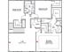 Detailed floor plan illustrating the layout of the second floor with bedrooms and loft at 45 Calabria Ct, Franklinton, NC 27525