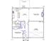 Detailed floor plan showing the layout of the first floor with key rooms labeled at 45 Calabria Ct, Franklinton, NC 27525