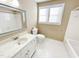 Bathroom with a bathtub, shower, toilet and sink at 5718 Sentinel Dr, Raleigh, NC 27609