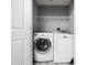 Convenient laundry room with washer and dryer at 801 Thornberry Ct, Spring Hope, NC 27882