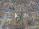 Aerial view of house and surrounding neighborhood at 802 S Sellars Mill Rd, Burlington, NC 27217