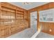 Built-in wooden cabinets and shelves offer ample storage at 126 Person St, Louisburg, NC 27549