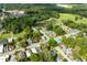 Aerial view showing the home's location and surroundings at 127 E Ridge St, Rocky Mount, NC 27804
