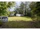 Spacious backyard with two sheds and green space at 127 E Ridge St, Rocky Mount, NC 27804