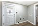 Laundry area with exterior access and hookups at 127 E Ridge St, Rocky Mount, NC 27804