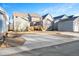 Newly built homes feature backyard with fresh concrete driveways and fresh landscaping at 144 Weavers Grove Dr, Chapel Hill, NC 27514