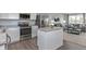 Modern kitchen with stainless steel appliances and granite countertops at 1508 Indigo Creek Dr # 1196D, Zebulon, NC 27597