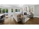 Bright living room featuring a fireplace and built-in shelving at 2105 Dunhill Dr, Raleigh, NC 27608