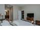 Bedroom with a view of the kitchen and living room at 400 W North St # 820, Raleigh, NC 27603