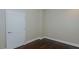 Empty bedroom with hardwood floors and neutral walls at 400 W North St # 820, Raleigh, NC 27603