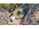 Aerial view of house and detached barn at 4340 Bellemont Mt Hermon Rd Rd, Burlington, NC 27215