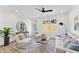 Light and airy living room with a neutral color palette and comfortable seating at 4821 Gossamer Ln # 106, Raleigh, NC 27616