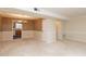 Bright dining room features a chandelier and view into the kitchen at 6409 New Market Way, Raleigh, NC 27615