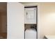 Convenient laundry closet with washer and dryer at 6409 New Market Way, Raleigh, NC 27615