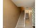 Interior view of a carpeted stairway at 6409 New Market Way, Raleigh, NC 27615