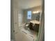 Unfinished bathroom showing the layout and locations of essential fixtures at 9349 Kitchin Farms Way # 463, Wake Forest, NC 27587