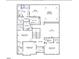Second floor plan featuring four bedrooms, three bathrooms, a loft, and sitting area at 9349 Kitchin Farms Way # 463, Wake Forest, NC 27587