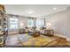 Cozy living room with hardwood floors, a neutral color scheme, and stylish furnishings at 9349 Kitchin Farms Way # 463, Wake Forest, NC 27587