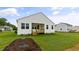 Exterior view of the new construction home's backyard at 155 Scenic Rock Dr, Youngsville, NC 27596