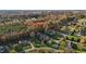 Aerial view of house and surrounding area showcasing the landscape and neighborhood at 1991 Webster Grove Dr, Mebane, NC 27302