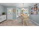 Charming breakfast nook with built-in window seating at 1991 Webster Grove Dr, Mebane, NC 27302