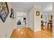 Hardwood floors and views into living and dining rooms at 1991 Webster Grove Dr, Mebane, NC 27302