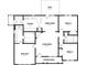 Floor plan features an open layout, including a main suite, kitchen, living room, and bedrooms at 286 Longbow Dr, Middlesex, NC 27557