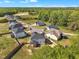Aerial view of the homes in the neighborhood, showcasing the well-maintained lawns and trees at 298 Hannah Yam Ln, Benson, NC 27504