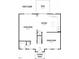 First floor plan featuring a large kitchen, dining room, living room, and covered porch at 302 Longbow Dr, Middlesex, NC 27557