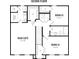 Second floor plan featuring the Main Suite, two additional bedrooms, and two bathrooms at 302 Longbow Dr, Middlesex, NC 27557