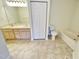 Bathroom boasts double sinks, a bathtub, and shower at 311 Gladstone Dr, Durham, NC 27703